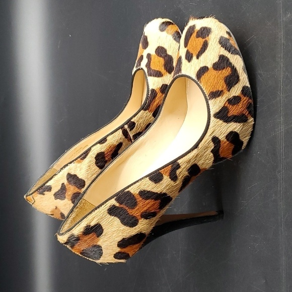 Talbots Calf Hair Leather Heels 8B - Picture 1 of 10